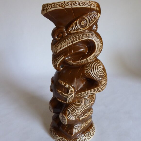 NEW 2014 CRAZY AL EVANS TEKO TEKO MANAIA MAORI CERAMIC TIKI MUG - Picture 9 of 12